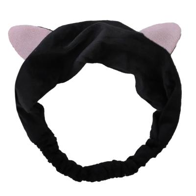 China Cute Furry Fluffy Earmuff Headband Cat Ear Warm Girls Elastic Faux Material Friendly Women Make Up Face Wash Band Hair Accessories 2021 Winter for sale