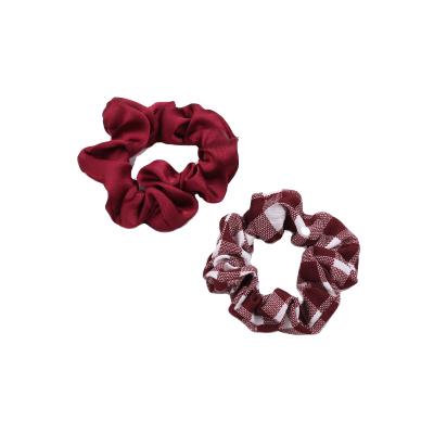 China New Custom Printings Hair Scrunchies Soft Super-absorbent Hair Scrunchie Microfiber Towel Women Solid Hair Bands for sale