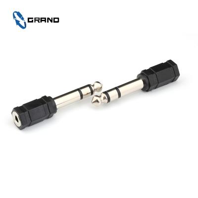 China audio & Video 6.35mm 1/4 Male To 3.5mm Jack Aux Audio Stereo Earphone Adapter Converter Female Connector for sale