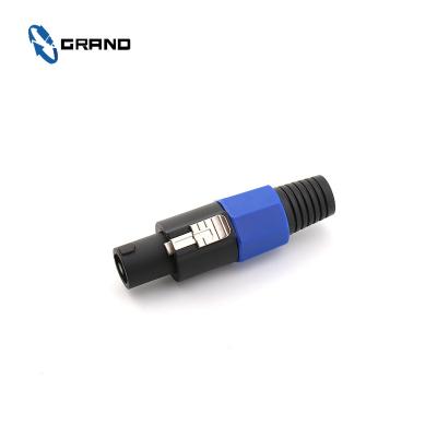 China audio & Video Cable Connector Manufacturing Speakon Plug Speaker Connector 4 Pole Cable Plug for sale