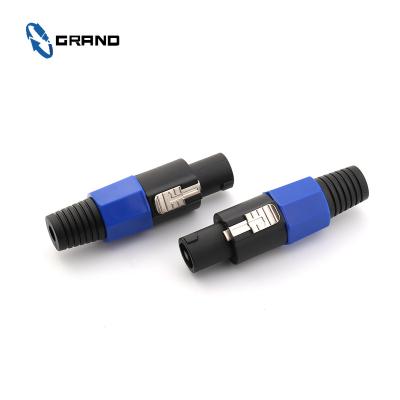 China Male Microphone Cable 4 Pole Speakon Cable Connectors 4 Pin Plug Speakon Connector Audio Plug for sale