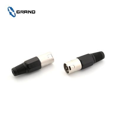 China Microphone Cable Microphone Speaker XLR 3pin Male Plug Connector for sale