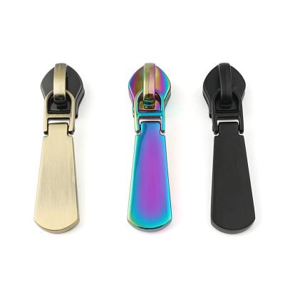 China Customized Rainbow Zipper Puller and Slider for Handbag Hardware Diy Handwork Wallet for sale