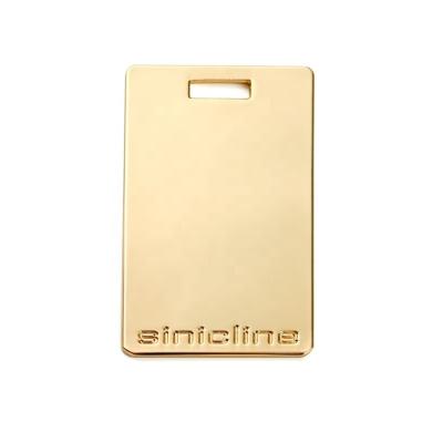 China Customised Gold Metal Bag Name Tag Eco-friendly Hanging Logo Tag for Handbag Accessory for sale