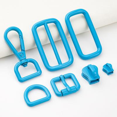 China DIY Accessories Metal Swivel Snap Hook for Bag Making Metal D Ring Rectangle Buckle for sale