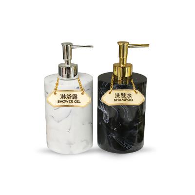 China Five Star Hotel Toiletries Customized Color Luxury Shampoo Metal Packaging with Hanging Chain for sale