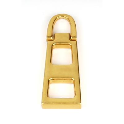 China Gold Zipper Head Handbag Hardware Slider for Personalised Zip Pulls Eco Friendly Bags à venda