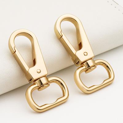 China Highly Polished Gold Color Plating Swiveling Snap Hook for Handbag 17mm Eco-friendly for sale