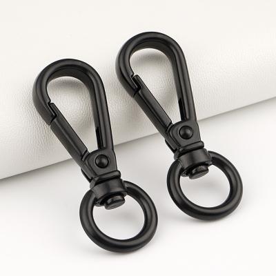 China High Grade Zinc Alloy 1/2 Inch Black Spring Snap Hook for Handbag Accessories Custom Bag for sale