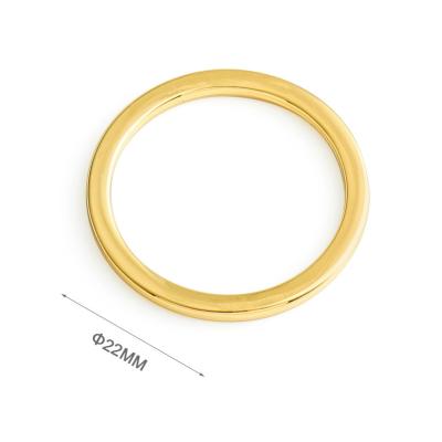 China 22mm Metal O-Ring Gold Buckle for Handbags Garment Jeans DIY Bags Overcoat Bag Strap for sale