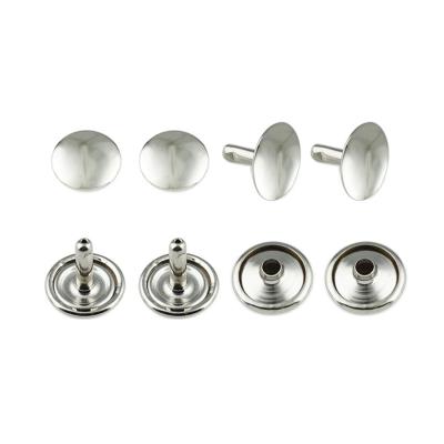 China 15mm Head Diameter Metal Rivet Studs for Custom Clothing and Bags Double Side Design for sale