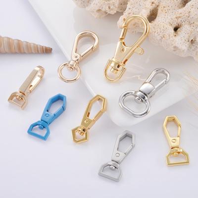 China Surface Revent Fade Gold Custom Metal Swivel Snap Hooks for Handbag Accessories zu verkaufen