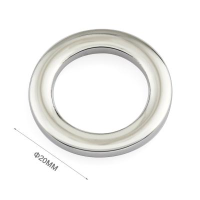 China Custom Handbag Accessories 20mm Silver O Ring for Garment Jeans DIY Bags and Overcoat for sale