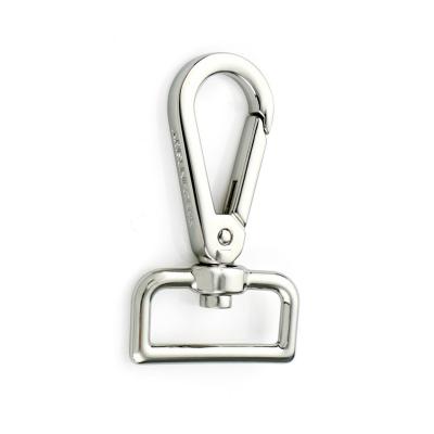 Chine Eco-friendly Snap Spring Swivel Hook Nickel Metal Snap Hook for Custom Logo Handbags à vendre