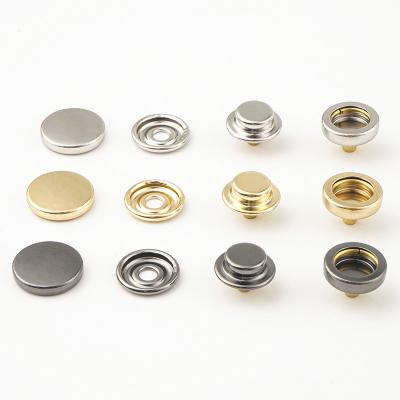 China Four Part Metal Snap Buttons 12.5mm 503 Decorative Brass Snap Fastener for Clothing Te koop