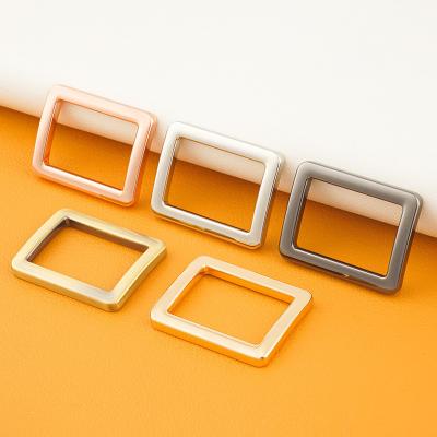 China 25mm Eco-friendly Rectangle Bag Metal Ring Buckle for Custom Fashion Leather Bag for sale