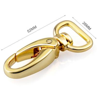 China Custom Gold Color D Ring Tail Metal Snap Hook for Eco-friendly Suitcase Manufacturing for sale