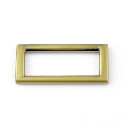 China OEM/ODM Acceptable Polished and Plated Bag Accessories Vintage Square Metal Buckle for sale