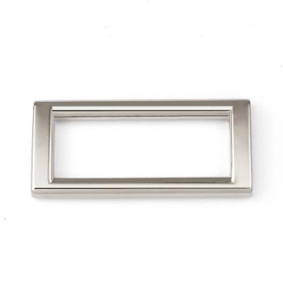 China Handbag Accessories Hardware Buckles 32mm Rectangle Nickel Metal Buckle for Backpack for sale