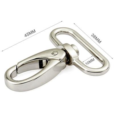 Cina Nickel-free Custom Metal Snap Hook Clasp for Leather Bag Nickel Plated Swivel Clip in vendita