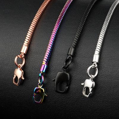 Chine Rainbow Metal Part Handle Colorful Brass Snake Chain Strap for Customized Handbag à vendre