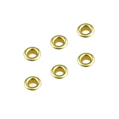 중국 Environmental Electroplating Iron Plated Gold Metal Eyelet for Garment Shoes Clothing 판매용