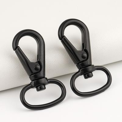 China Handbag Accessory 20mm Black Metal Swivel Spring Snap Hook Clip for Bag Strap Hooks zu verkaufen