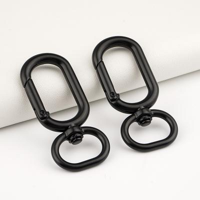 中国 Metal Swivel Spring Clasp Hook High Grade for Handbag Accessory 18mm Black Snap Hook 販売のため