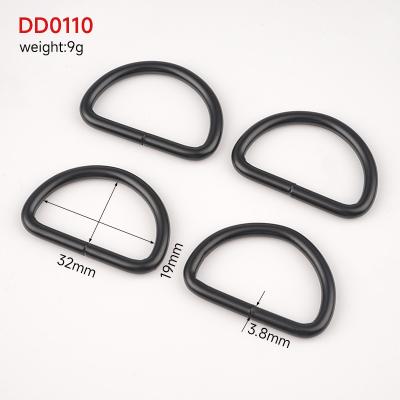 China Handbag Hardware D Rings 3.8mm Thickness for Sewing Keychains Belts and Dog Leash for sale