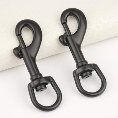 China Bag Dog Collar Leash Clasp Snap Hook 1/2 Inch Glossy Black Metal Hooks 13mm for Handbags for sale