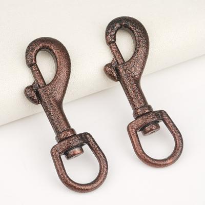 China 1/2 Inch Dog Leash Swivel Snap Hook 13mm Antique Copper Snap Swivel Clips for Bags for sale