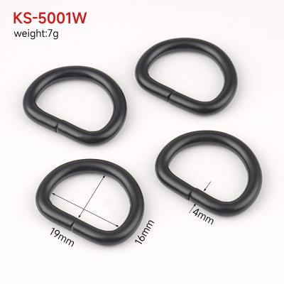 China 19mm Black D Ring Great for Dog Collars DIY Accessories Backpacks Harnesses And Pets Leash for sale