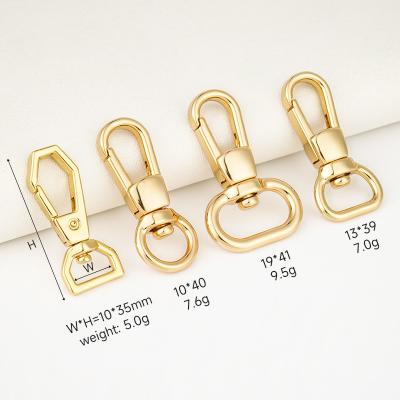 China Handbag Connection Function 3/8 Swivel Snap Hook Clasp with Gold Metal Swivel Hooks for sale