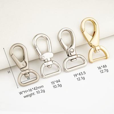 China Metal Handbag Strap Handle Ring Diy 16mm Push Gate Snap Hook for Customized 19mm Hook for sale