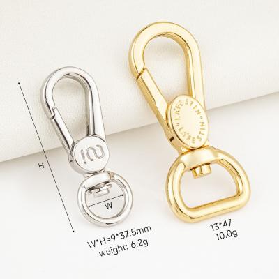 China Acceptable OEM/ODM Luxury Push Gate Swivel Clasp Claw 13mm for Custom Handbag for sale