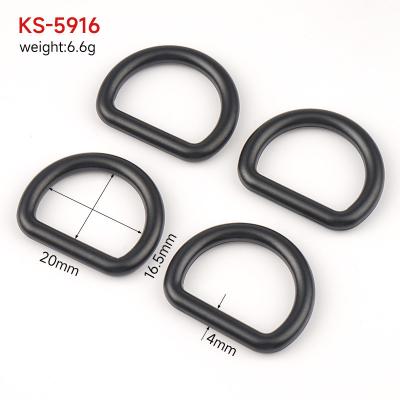 China Metal D Ring Clasp 20mm Bag Hardware D Rings Findings for Belt Strap Webbing for sale