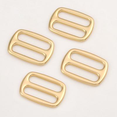 China 16mm 5/8 inch Gold Metal Tri-Glide Buckle Adjustable Strap Buckle for Bag Accessories for sale