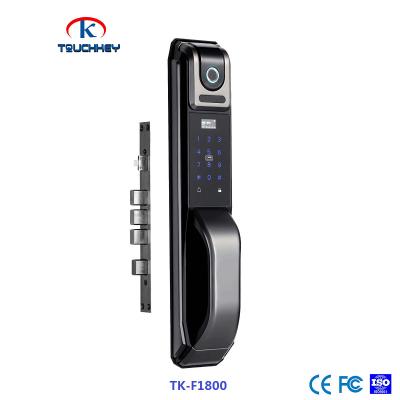 China Biometric Fingerprint Door Lock with Password and Touchkey Mobile WIFI APP Airbnb Home Apartment Apartment Door Lock Mobile Z-Wave WIFI for sale