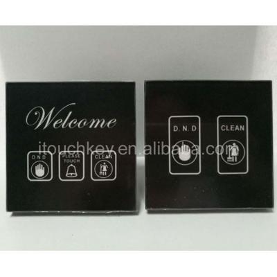 China Touchkey DND wirless Electric Door Bell Sign For Hotel Rooms Touchkey Radio Electric Do Not Touch Door Bell Sign For Hotel Rooms for sale