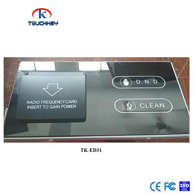 China Hotel Wall Switch Have Energy Saver And DND Touch Work Newest Panels Connected With Energy Saver And DND Touch Screen Switch for sale