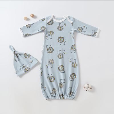 China Wholesale Custom Plus Size Print Cotton Comforter Bamboo Wrap Baby Toddler Wrap Baby Covering Dress With Hat Set Newborn Baby Clothes for sale