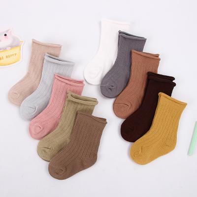 China Sporty Baby Socks New Simple Design Breathable Anti-Slip Wool Sock Custom Knit Fleece Baby Socks for sale