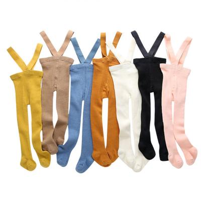 China Large Winter Suspender Baby Socks Kid Sporty Babies Refine Color Kid Pants Socks Knitted Tight Children Kids Legging Socks for sale