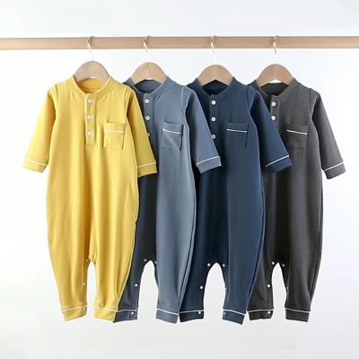 China Casual/Cute/Baby Boy Girls Softly 0-24M Newborn Kid Clothes Autumn Romper Cotton Overalls Sleeve Winter Fall Baby Outfit Cute Sleep Wear Along for sale