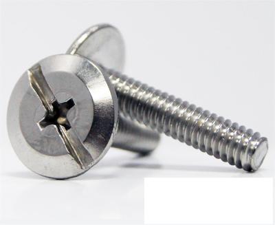 China Stainless Steel Phillips / Slotted Head Combo Drive Wafer Sidewalk Bolt OEM for sale