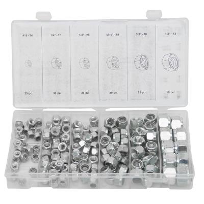 China Heavy Industry Matched M3 - M16 Nylon Insert Lock Nuts Kit for sale