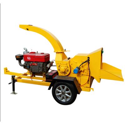 China Mobile Type Fruit Garden Branch Agriculture Machinery Diesel Engine Wood Chipper for sale