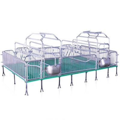 China Farms Animal Birth Bed Farm Raising Equipment Cast Iron Pig Pen Sow Farrowing Crate For Sale Pig Cage With Pig Obstetric Table for sale