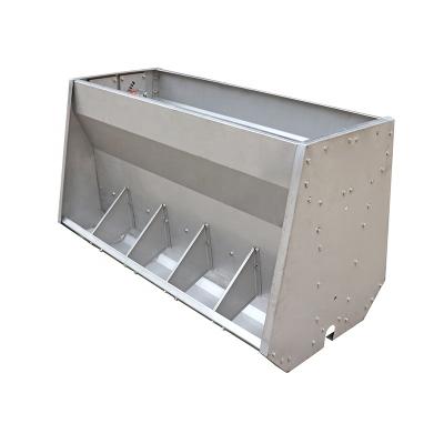 China Automatic Livestock Equipment Feeder For Pigs Stainless Steel Hog Feeder Double Sided Feed Bowl for sale