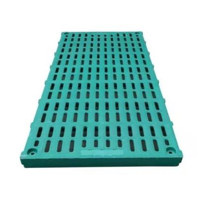 China Extra Long Life With Low Cost BMC Resin Crate Slat Farrowing Dung Permeable Flooring Sinking Permeable Dish Mats For Pig Farm Factory Price for sale